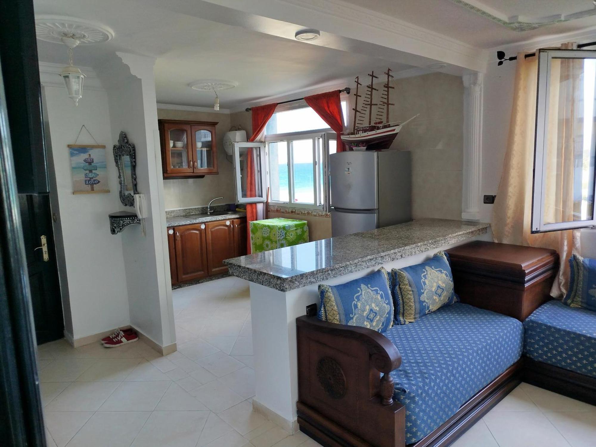 Apartment Corniche Ksar Sgher Ksar es Sghir Luaran gambar